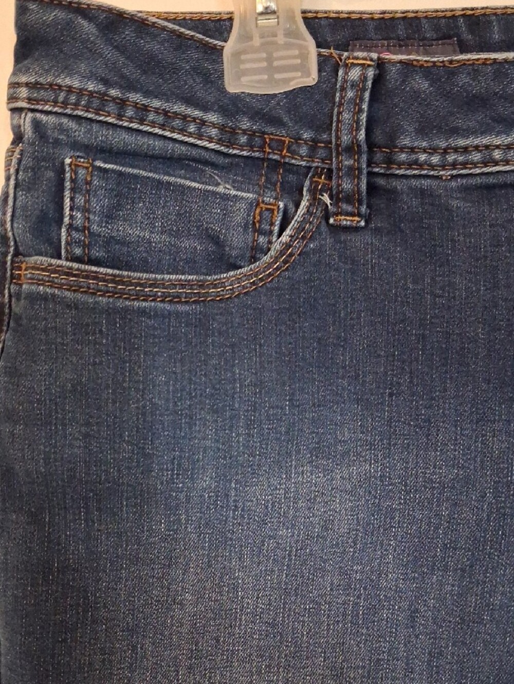 St. John's Bay navy blue denim bermuda shorts - Picture 4 of 10